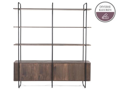 MADRID Wandkast 4-deurs Bruin