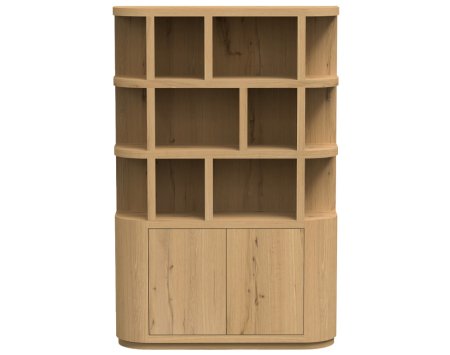 MILAAN Boekenkast 145 cm Naturel