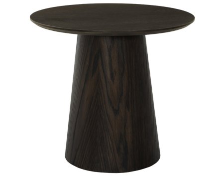 MILAAN Bijzettafel Rond 50 cm Espresso