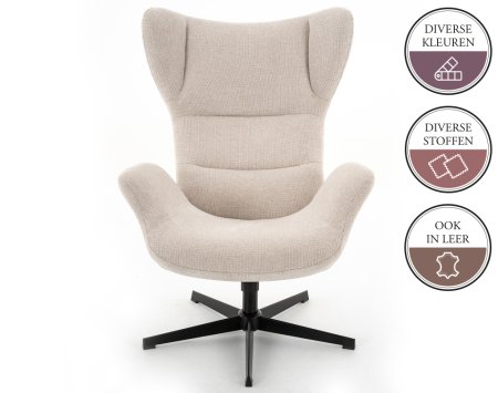 TANELI Draaifauteuil Mito Natural TANELI Draaifauteuil Mito Natural